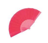 eBuyGB - Lot de 10 éventails, Plastique, Fuchsia, 26.59 x 24.99 x 3.99 cm