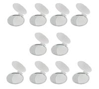 eBuyGB Lot de 10 miroirs compacts pour Sac à Main - Miroir cosmétique Pliable - Trousse de Toilette Transparente