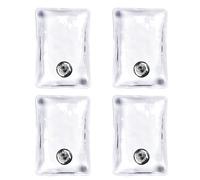 eBuyGB® Lot de 4 Chauffe-Mains en Gel instantané réutilisables (rectangulaire Transparent)