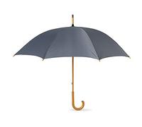 eBuyGB Parapluie classique à manche en bois, Gris, 41.5 "
