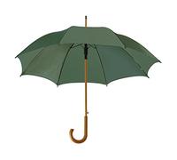 eBuyGB Parapluie pliant automatique classique en bois avec poignée courbée, Vert (Vert) - 1270309