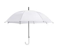 eBuyGB Parapluie Pliant en Plastique avec poignée courbée pour Mariage, Blanc (Blanc) - 1265106