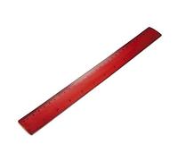 eBuyGB Règle en plastique flexible Transparent Lot de 2 Rouge transparent.