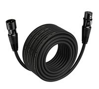 EBXYA Câble XLR 10m 1-Pack pour Podcast, Table de Mixage et DMX | Multicolore, symétrique 3 broches, mâle-femelle, blindé, robuste, faible bruit, pour micro et haut-parleur