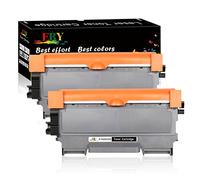 EBY 2-pack Noir TN2220 TN-2210 Cartouche de Toner pour HL2240 DCP-7055 HL-2130 HL-2132 HL-2270DW HL-2250DN MFC-7460DN HL-2240D DCP-7065DN MFC-7860DW DCP-7060D FAX-2840 DCP-7057 DCP-7070DW FAX-2845