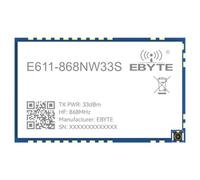 EBYTE 868M 915M Transmission de données/image longue distance E611-868NW33S E611-915NW33S Réseau étoile 33 dbm AT commande PA LNA SAW ESD (868M)