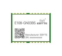 EBYTE AT6668B Beidou Module de positionnement et de navigation E108-GN03B Série BDS Low Power LNA Stamp Hole Antenne en céramique Petite taille (trou de tampon 12,2 x 16 mm)