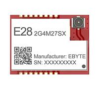 EBYTE Lora SPI Module RF sans Fil 2,4 G SX1281 E28-2G4M27SX 27 dbm 8 km Compatible BLE Haute Vitesse Lora SMD IPEX intégré P LNA GFSK FLRC