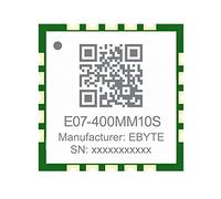 EBYTE Module sans fil CC1101 433 MHz SPI E07-400MM10S 10 dbm 1,5 KM RX TX FIFO LQI RSSI Petite taille SMD Timbre Trous Antenne
