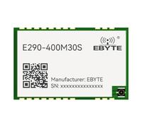 EBYTE Module sans fil Chirpiot E290 433/868/915 MHz PAN3060 LoRa 20/30 dbm à commande AT, relais de transmission de port série à faible puissance, mise à niveau IAP (400 M SPI 30 dbm)