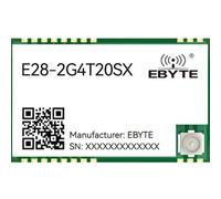 EBYTE SX1281 LoRa FLRC GFSK Module de port série sans fil longue distance 2,4 GHz 27 dBm E28-2G4T20SX Transmission transparente, réveil d'air RSSI basse puissance
