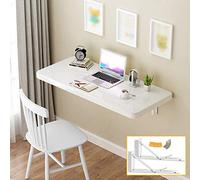 EBZFASO Bureau Pliant Mural Suspendu avec Grand Espace de Rangement, bibliothèque et Bureau d'étude, Meubles for Petits Appartements(70x60cm/28x24in)