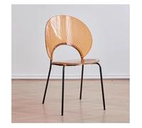 EBZFASO Chaises de Cuisine Chaise de Salle à Manger Coquillage avec Coussin et roulettes, Multicolore, Plusieurs Tailles(Brown)