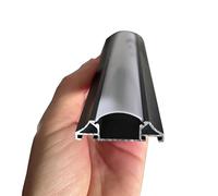 EBZFASO Corniche Coving décor, Rail d'éclairage en Aluminium de moulure Couronne Canal plinthe LED Noir(19.7ft/6m)