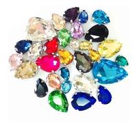 EBZFASO Crystal Glass Sew-on Rhinestones
