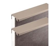 EBZFASO poignée dissimulée, 2 Pack Cabinet Pull Invisible Drawer Handles Closet Handle Champagne Furniture Aluminum Alloy Knobs Door Levers(1000mm)