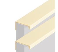 EBZFASO poignée dissimulée, Light Yellow Pull Handles Cupboard Drawer Handles 2 Pcs Furniture Door Pulls, for Cabinet Closets Wardrobe, Aluminum Alloy(Length 500mm)