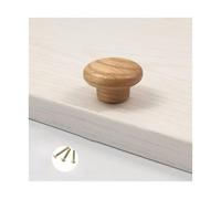 EBZFASO Poignées de porte d'armoire, Tiroir d’armoire en bois tire chêne(Single hole)