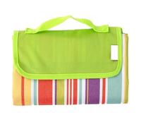 EBZFASO Tapis de Plage Pliable, Picnic Blanket Portable Camping Mat Beach Towel(Rainbow Bar,195x200cm)