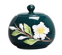 EBZFASO Urne funéraire pour Cendres humaines, Urnes funéraires for Animaux de Compagnie Souvenir de crémation en céramique Fournitures funéraires à l'épreuve des Urnes(L)