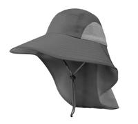 EBzvblxm Chapeau de soleil en polyester avec rabat de cou | Chapeau de soleil réglable à large bord avec rabat de cou UPF 50 for hommes et femmes, randonnée en plein air, pêche