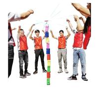 EBzvblxm de Tours en Blocs pour Le Team Building, Blocs de Construction d'équipe, Jeux Tour ABS Multicolores, 5/8/10 pièces(Blue,5PCS)