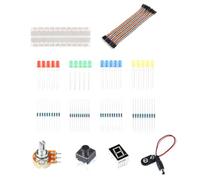 EC Buying Kit de démarrage électronique compatible R3 avec platine d'expérimentation et LED pour Arduino