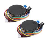 EC Buying Lot de 2 modules d'affichage TFT couleur ronde de 3,2 cm GC9A01 Driver IPS LCD Panneau d'écran pour projets de bricolage et systèmes embarqués