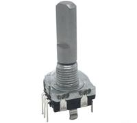 EC11 Encodeur rotatif avec bouton poussoir - 20 niveaux - Étanche IPX7 - Encodeur rotatif en métal pour contrôle du volume audio - Pour Arduino - Pour Raspberry Pi - Électronique DIY - Argent