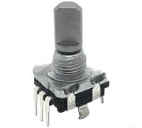 EC11 Encodeur rotatif avec interrupteur poussoir pour modules d'accordage audio, tableaux de bord numériques et équipements de communication (demi-tige de 15 mm)