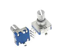 EC11 w rotatif à 20 positions, 360 degrés, bouton-poussoir, poignée à 5 broches, longue de 12MM, avec interrupteur à bouton-poussoir intégré(5PCS)