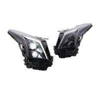 ECAHDVEIR Phare compatible avec Cadillac ATS ATS-L 2013-2019, ensemble de phares avant rigides, clignotants, animation démarrage(Right,Red Demon Eyes)