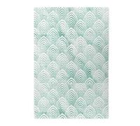 Écailles Aqua Menthe Blanc Géométrie Marbre, Puzzles de 1000 pièces en Bois, Jeu Familial, décoration Murale pour Adultes et Adolescents