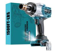 Ecarke 1/2" Boulonneuse Sans Fil 2000 Nm Compatible avec Makita 18V | 1500FT-LBS, Lumière LED, 3modes, Design antidérapant hocs Sans Balais pour Voitures et Machines Lourdes-Sans Batterie