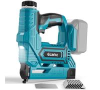 Ecarke 2en1 Agrafeuse Electrique Sans Fil 18GA, Compatible avec Makita 18V | Moteur Brushless, LED Intégrée, 2 Modes, Jusqu’à 2-3 tirs/s, pour Menuiserie, Meubles et Rénovation(Batterie non inclus)