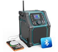 Ecarke Radio Portable Rechargeable Compatibilité avec Batteries Makita 18V