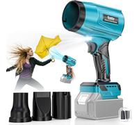 Ecarke Souffleur sans Fil Compatible Batteries Makita 18V, Moteur brushless 80.000 TR/Min, Vitesse d’air 60 m/s & Pression 850 g, souffleur Portable pour Feuilles, poussières & Neige (sans Batterie)