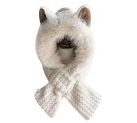 Écarpe de capuchon à l'épreuve du vent Femmes Migne Fox Oreilles Écharpe Hiver Hiver Cadeaux d' Soft Hat Winter pour femmes Activités de plein air beige