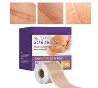Écarpeur De Distance De Chéloïde - Élimination De La Cicatrice En Silicone Passement De Soins De La Peau À Rayures Pour Les Opérations Césarienne Section Abdominale