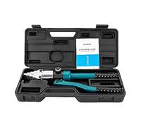 Écarteur de bride hydraulique 8T Max Expansion 30 mm Bride hydraulique Spreader Séparateur Portable en acier allié Manuel pour réparation de tuyauterie Construction (bleu)