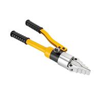 Écarteur de bride hydraulique 8T - Séparateur de bride hydraulique - Largeur d'écartement max. 30 mm, épaisseur de pointe 10 mm - Pour l'entretien des tuyaux et des brides de remplacement (jaune)