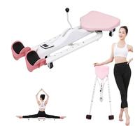 Écarteur de jambe réglable - 0-210° - Entraîneur de flexibilité professionnel pour usage domestique, ballet • pom-pom girl • danse • gymnastique (rose)