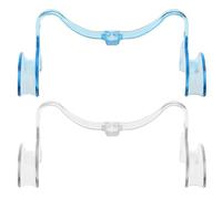 Écarteur de joues dentaires en forme de U bleu - Outil de blanchiment des dents - Grande taille - 13 cm