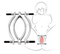 Écarteur de lèvres en métal Pince clitoridienne Femme Écarteur vaginal SM Spéculum réglable Point G Lèvres BDSM Masturbation Sex toys Bijoux intimes Femmes pour couples fétiches Femme Esclave
