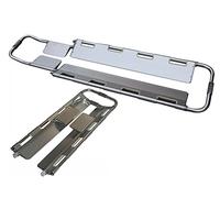 Écarteur de pelle en aluminium, pliable, civière médicale portable d'urgence, longueur réglable, pour déplacer les victimes, sauvetage en montagne