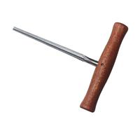 Écarteur de trou de cheville de violon en acier avec poignée en bois confortable pour l'entretien des instruments à cordes