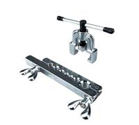 Écarteur de Tuyaux, Kit d'outils d'évasement de conduites de frein à 45 degrés avec extenseur de tubes en cuivre et adaptateurs for alésa de tuyaux(Metric)