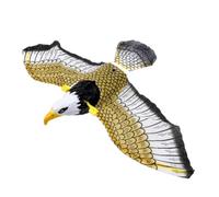 Écarteur d'oiseaux faux faucon volant à suspendre pour un rangement plus facile - pour oiseaux, souris, écureuils, lapins et autres oiseaux ou rongeurs pour jardin, pelouse, piscine, étang