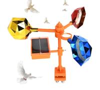 Écarteur d'oiseaux réfléchissant - Protection contre les oiseaux - Dispositif d'effrayer sans danger | Dispositif de suspension portable - Spinners argentés étincelants pour cour, balcon, jardin