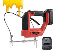 Écarteur électrique abeilles portable, 4 vitesses réglables, secoueur de cadres 20V sans fil, poignée antidérapante, pince robuste, acier inoxydable ABS, certifié CE(Red)